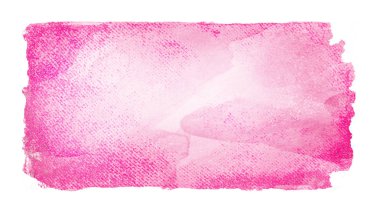 Suluboya dikdörtgen arkaplanı beyaza izole edildi