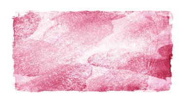 Suluboya dikdörtgen arkaplanı beyaza izole edildi