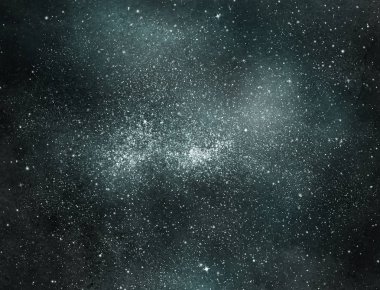 Arkaplanda yıldızlar olan gece göğü