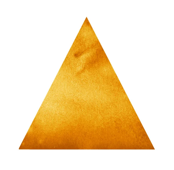 Акварельний трикутник на білому — стокове фото