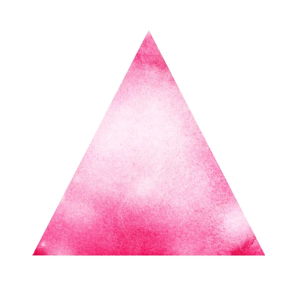 Triángulo de acuarela sobre blanco — Foto de Stock