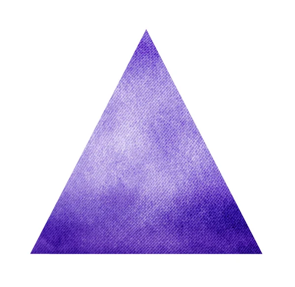 Triangle aquarelle sur blanc — Photo