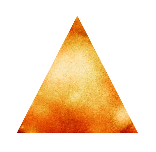 Triangle aquarelle sur blanc — Photo