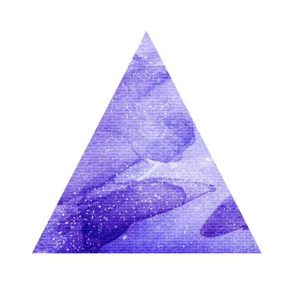 Watercolor triangle on white — Stock Photo, Image