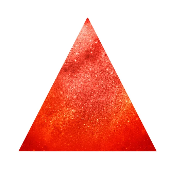 Watercolor triangle on white — Stock Photo, Image