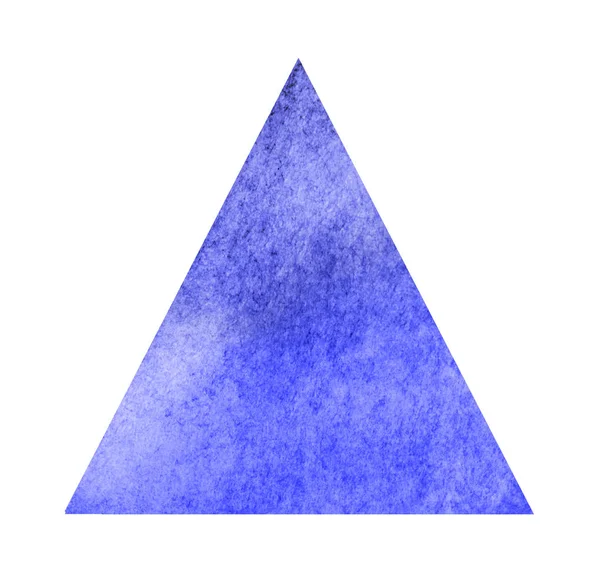 Τρίγωνο ακουαρέλας σε λευκό — Φωτογραφία Αρχείου