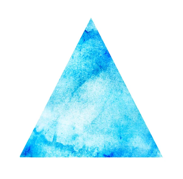 Watercolor triangle on white — Stock Photo, Image