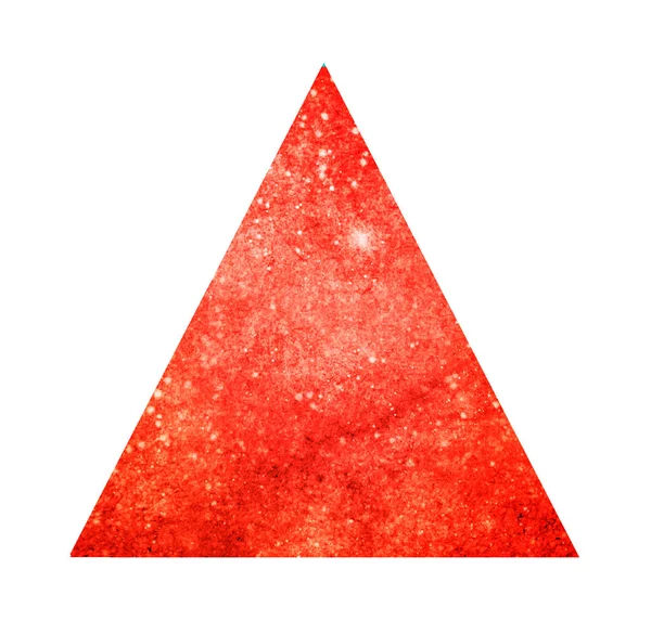 Watercolor triangle on white — Stock Photo, Image