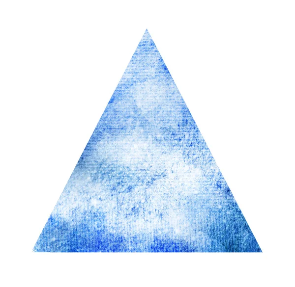 Watercolor triangle on white — Stock Photo, Image