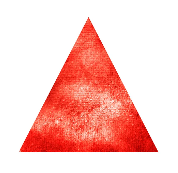 Watercolor triangle on white — Stock Photo, Image