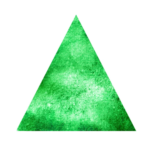 Watercolor triangle on white — Stock Photo, Image