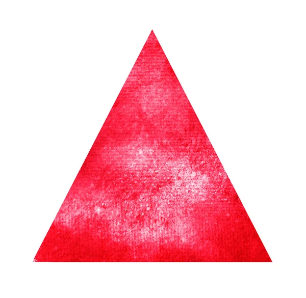 Triángulo de acuarela sobre blanco —  Fotos de Stock