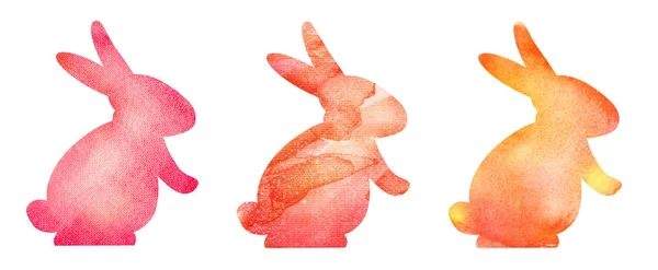 Bezszwowy wzór z królikami — Zdjęcie stockowe