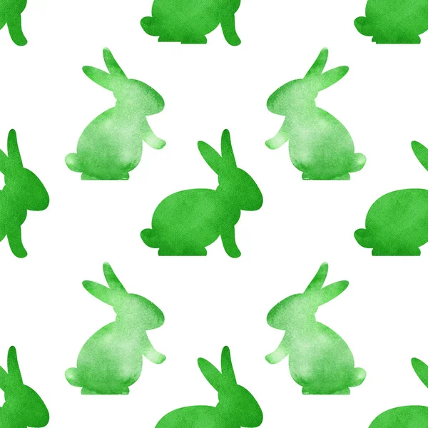 Hladký vzor s králíky — Stock fotografie