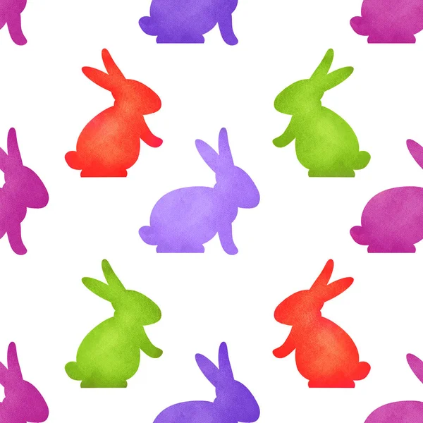 Nahtloses Muster mit Kaninchen — Stockfoto