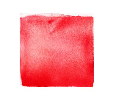 Arkaplan olarak beyaz üzerine suluboya kare