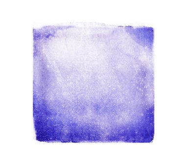 Arkaplan olarak beyaz üzerine suluboya kare