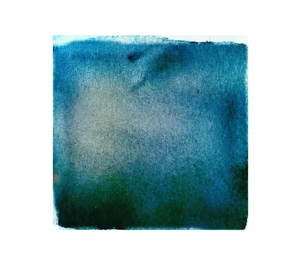 Arkaplan olarak beyaz üzerine suluboya kare