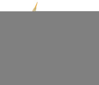 Beyaz üzerine suluboya yapraklar