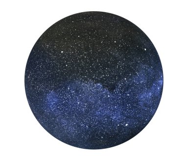 Arkaplanda yıldızlar olan gece göğü