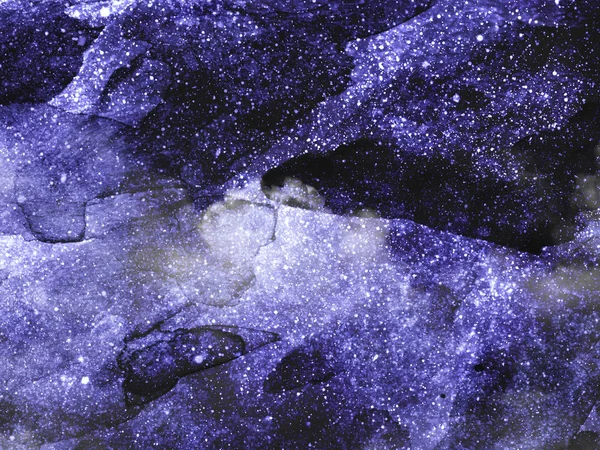 Arka Planda Yıldızlar Olan Gece Gökyüzü Suluboya — Stok fotoğraf