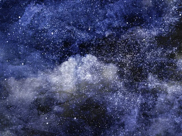 背景として星と夜空 水彩画 — ストック写真