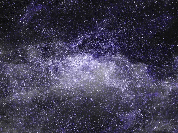 Éjszakai Égbolt Csillagokkal Háttérben Akvarell — Stock Fotó