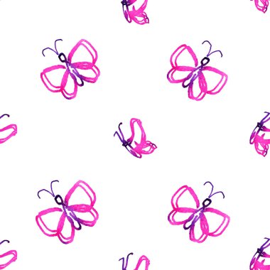 Kelebeklerin bembeyaz olduğu kusursuz desen.