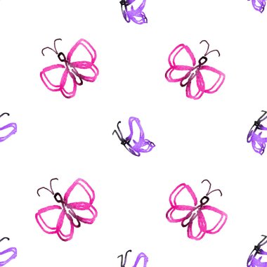 Kelebeklerin bembeyaz olduğu kusursuz desen.