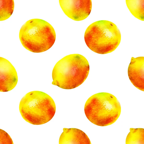 Безшовний Візерунок Лимонами — стокове фото
