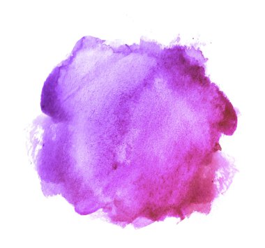 Arkaplan olarak beyaz üzerine suluboya daire