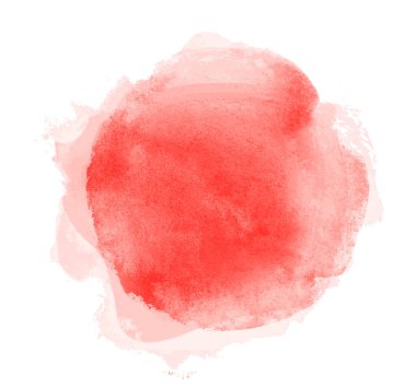 Arkaplan olarak beyaz üzerine suluboya daire