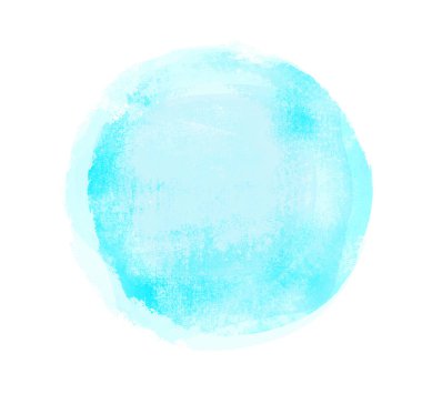 Arkaplan olarak beyaz üzerine suluboya daire