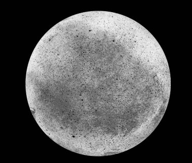 Siyah arkaplanda suluboya evren çemberi