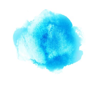 Arkaplan olarak beyaz üzerine suluboya daire