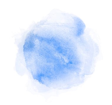 Arkaplan olarak beyaz üzerine suluboya daire