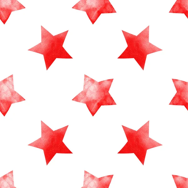 Patrón Acuarela Sin Costuras Con Estrellas — Foto de Stock