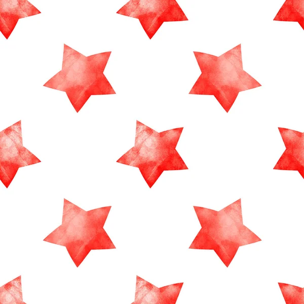 Seamless Watercolor Pattern Stars — Stock Photo, Image