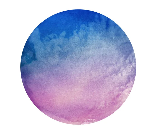 Romantic Watercolor Sky Background Isolated White — Stock Photo, Image