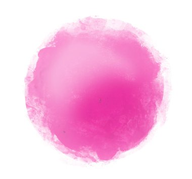 Arkaplan olarak beyaz üzerine suluboya daire