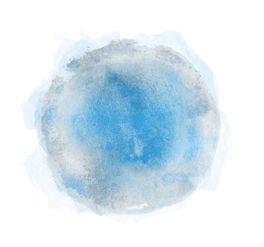 Arkaplan olarak beyaz üzerine suluboya daire