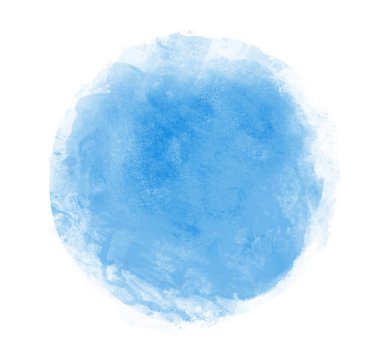 Arkaplan olarak beyaz üzerine suluboya daire