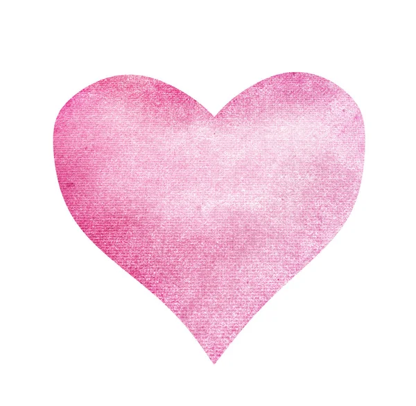 Watercolor Abstract Heart White — Stock Photo, Image