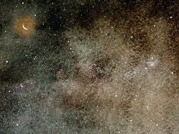 Night Sky Stars Background Watercolor — Stock Photo, Image