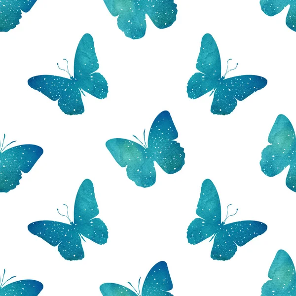 Kelebeklerle Kusursuz Desen — Stok fotoğraf