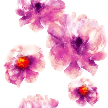 Çiçeklerle kusursuz desen