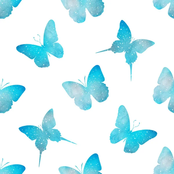 Patrón Sin Costuras Con Mariposas —  Fotos de Stock