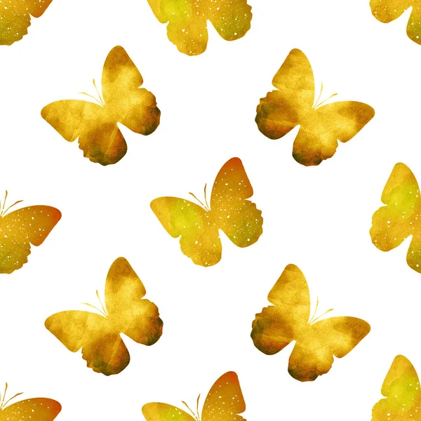 Seamless Pattern Butterflies — Stock Photo, Image