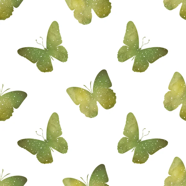 Kelebeklerle Kusursuz Desen — Stok fotoğraf