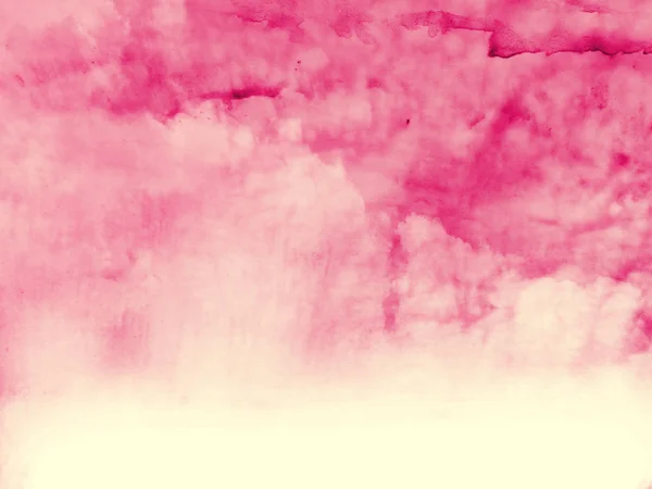 Colore Cielo Con Nuvole Come Sfondo Acquerello — Foto Stock